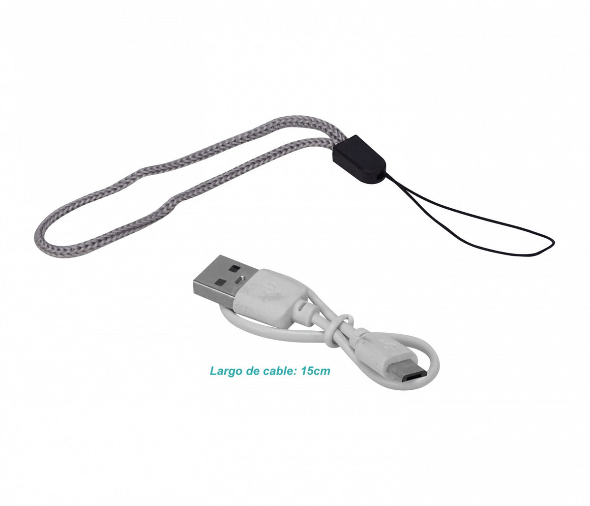 LINTERNA-6 Lámpara portátil recargable con tira de LEDs, precisa fuente de carga USB, batería interna no removible