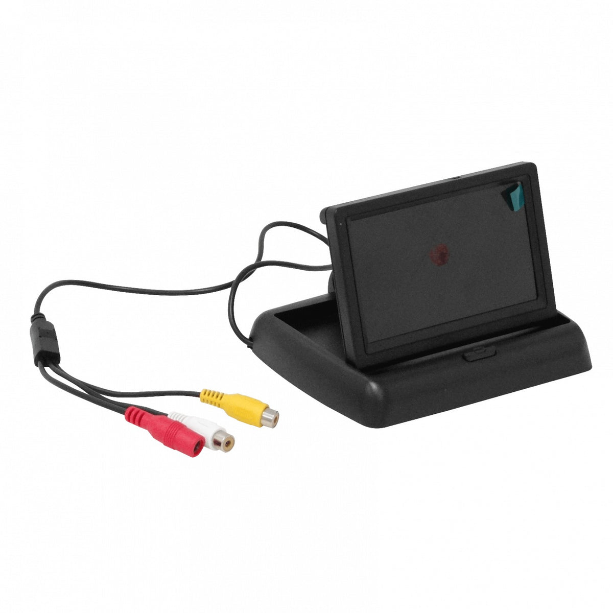 P4P Monitor 4-pulgadas Pantalla Analógica 2-Conectores-RCA Hembra Plug-5,5x2,1mm Uso Automotriz/Pared