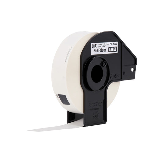 DK1203 BROTHER 17x87mm 300-Etiquetas Adhesivas Papel Blanco para serie-QL