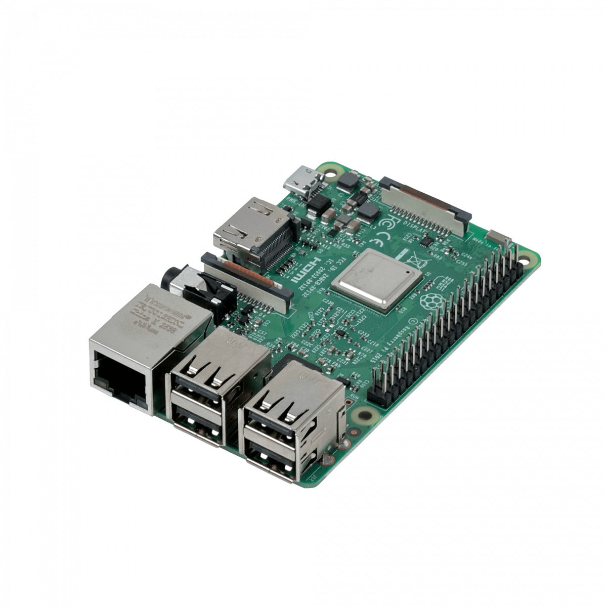 PI-3 RASPBERRY CPU Quad-Core 1.4GHz RAM 1GB Alimentación 5V-2A WiFi 2.4GHz Ethernet 10/100/1000 HDMI Salida Audio 3.5mm 4 Puertos USB