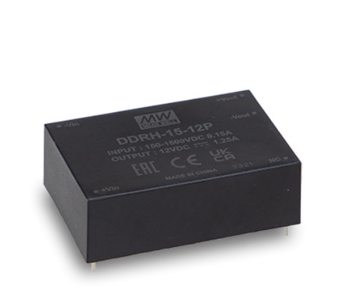 Conversor DC-DC modular entrada 150 a 1500VDC 15W DDRH-15 - PCB - 5V