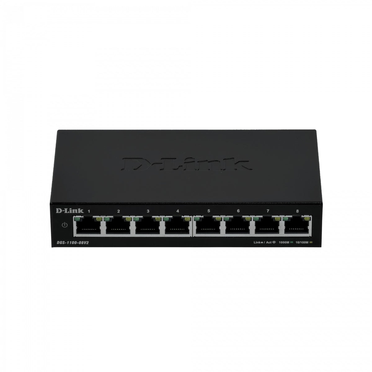 DGS-1100-08V2 D-LINK versión 2, switch inteligente de 8 puertos 1000, formato no rackeable, con fuente de alimentación externa de 5V/1A