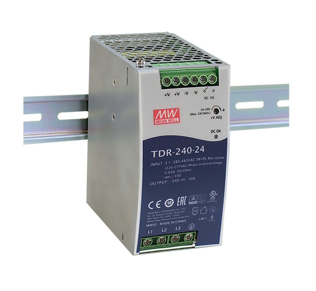 Fuente de poder Riel DIN trifásica 240W TDR-240 - 48V