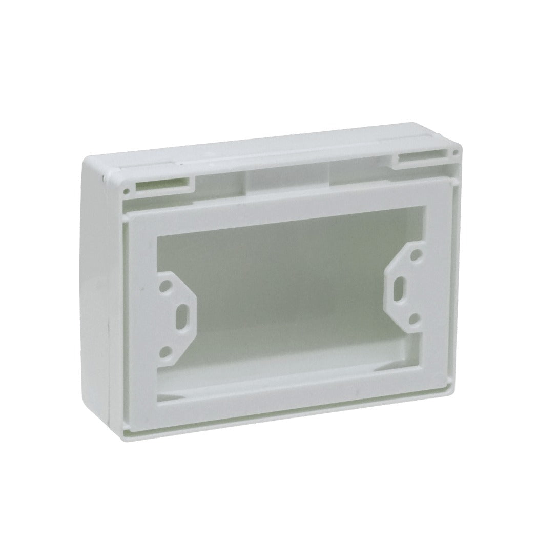 FQE Tapa abatible blanca de 131x95 mm para placa frontal y caja de superficie Chuqui