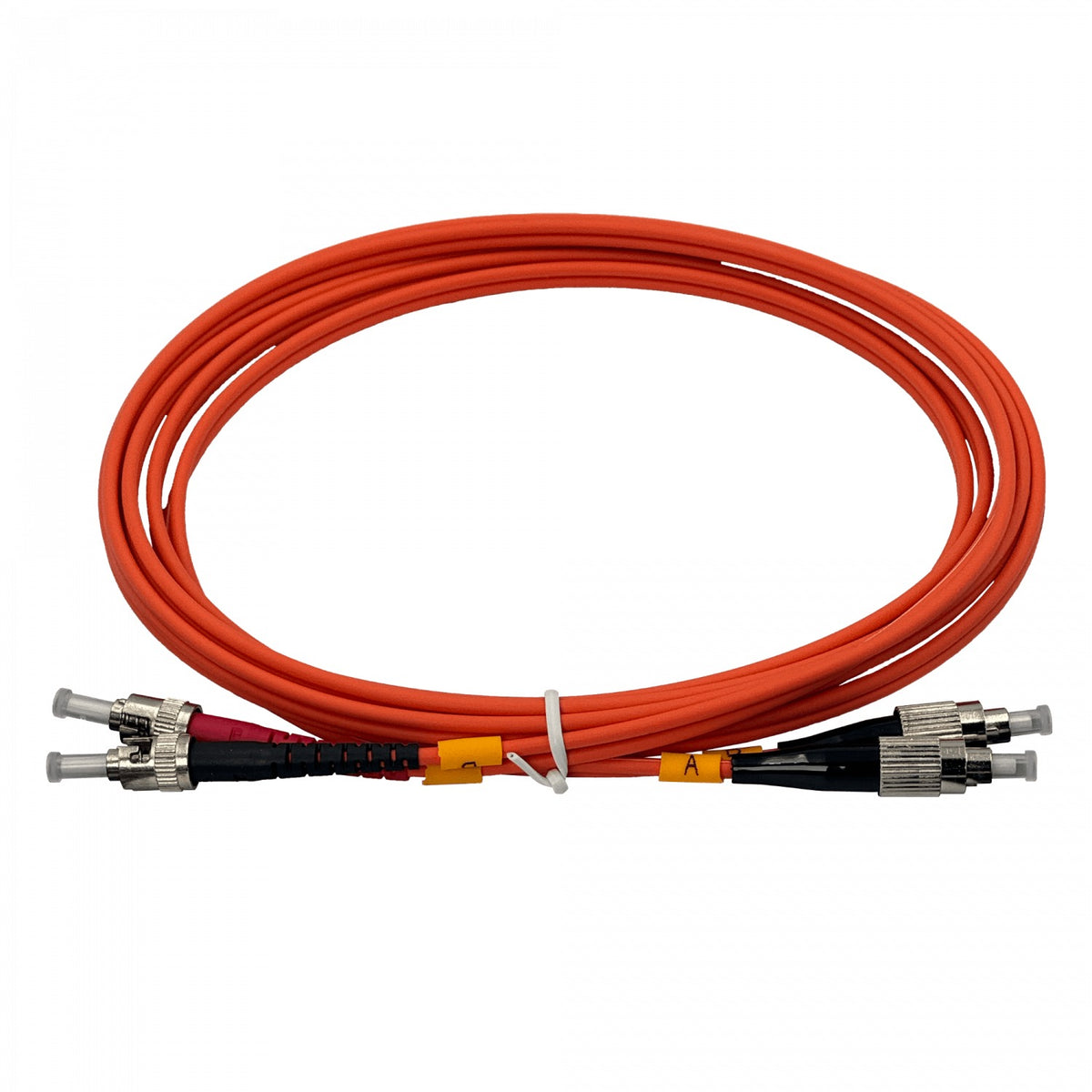 JFMFT3 Latiguillo de fibra dúplex multimodo OM1 FC-ST de 3 metros, 62.5/125 µm, cubierta LSZH