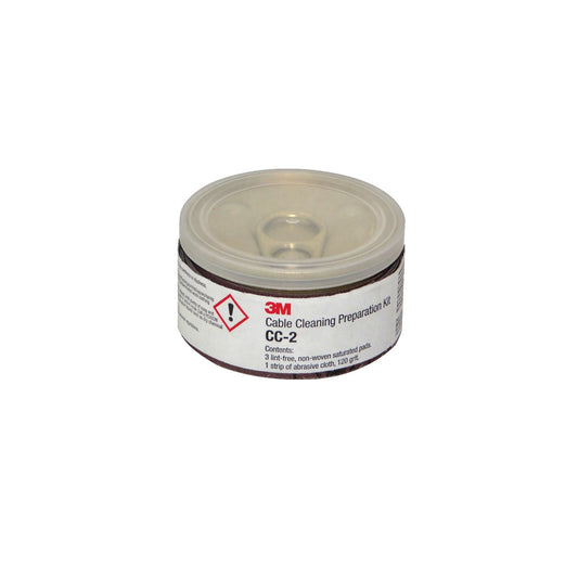 CC-2 3M Kit de Preparación y Limpieza para Cableado que Incluye 3 Almohadillas Abrasivas de Grano 120