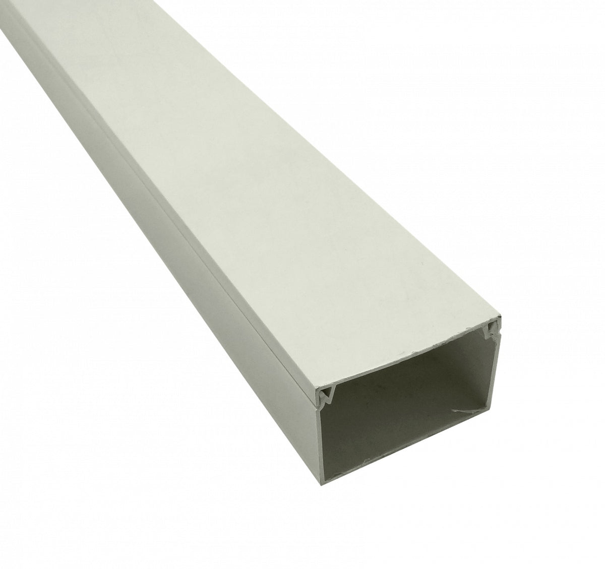 QN6W LINKCHIP Canaleta Plástica PVC 60x40mm 2 Metros Blanca Espesor 1,45mm Sin Divisor CC-6040-W