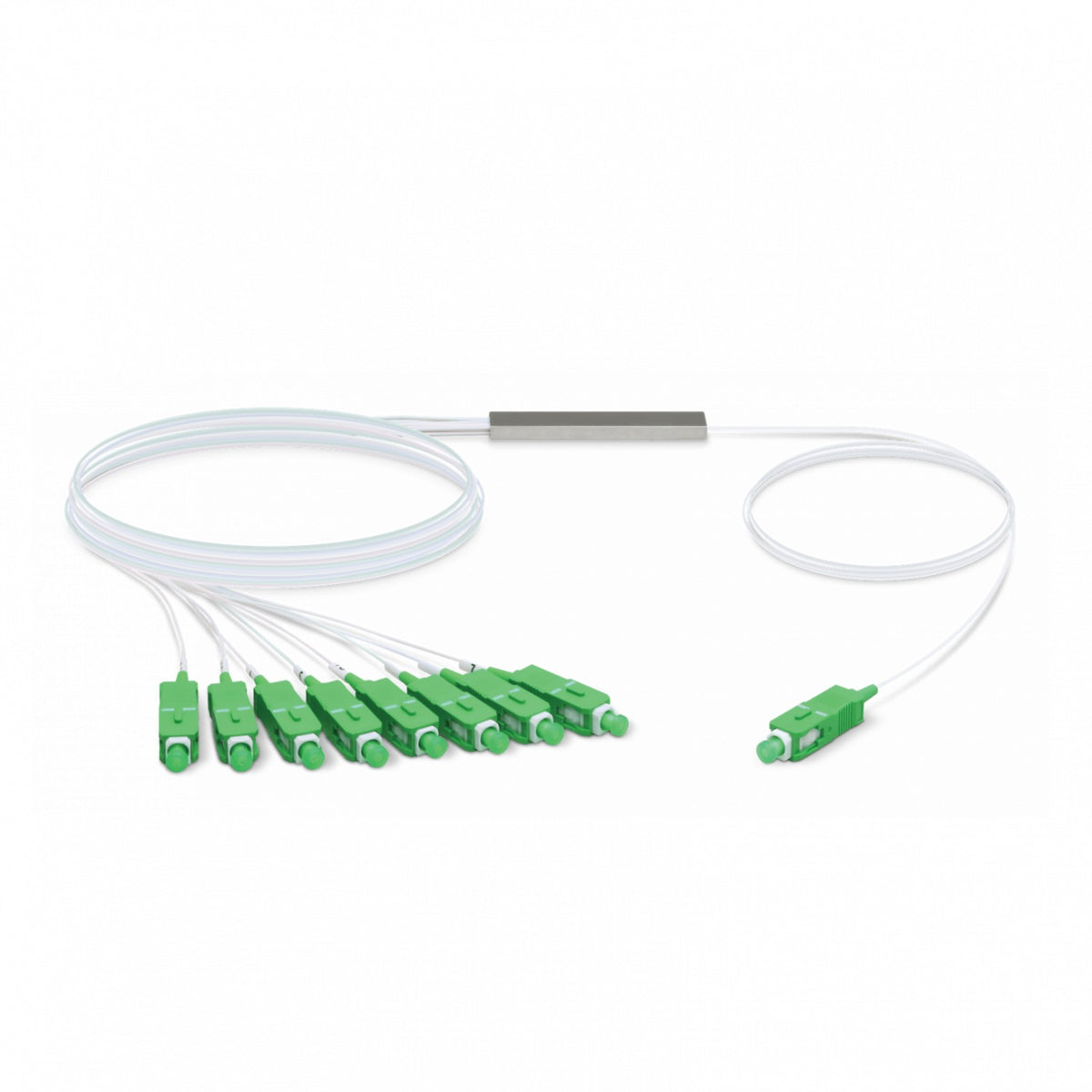 UF-SPLITTER-8. Interfaz de usuario 1x8 SC/APC Repartidor PLC para GPON 3 m 150+150 cm 0,9 mm 1260-1650 nm UBIQUITI