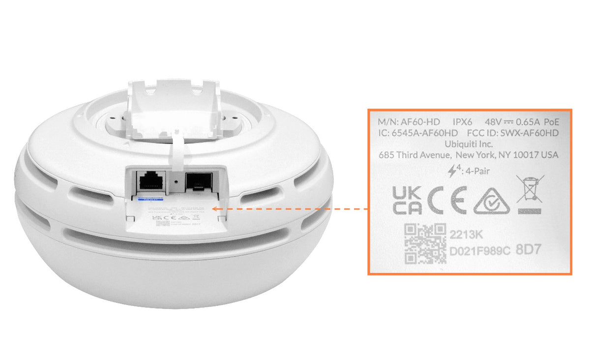 AF60-HD. Interfaz de usuario de 60 GHz, banda 57–66 GHz, 1–10G, 1 puerto SFP+ de 10G, 6 Gbps, 2 km, incluye 48V, 189 mm, GPS, AF60-HD-EU, UBIQUITI
