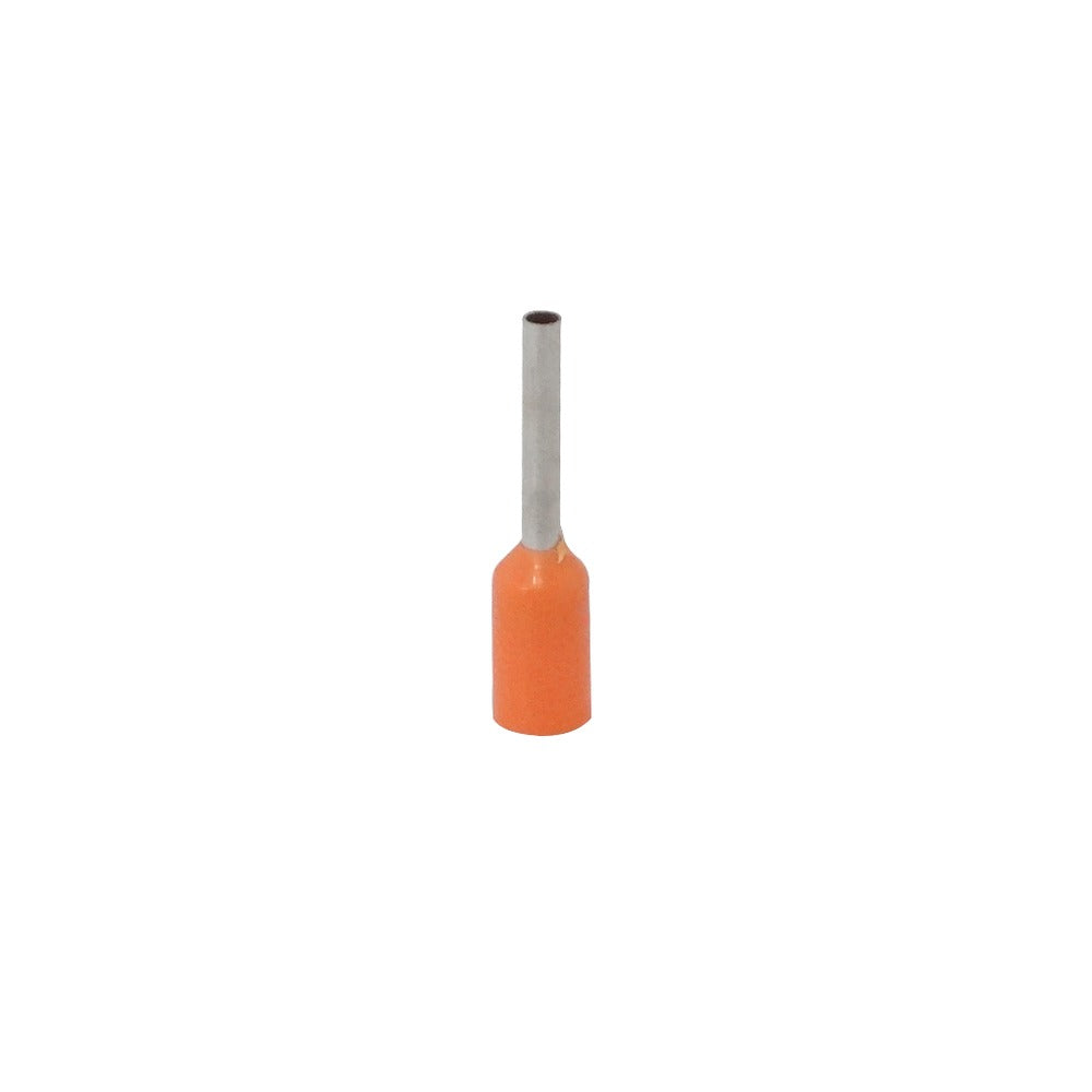 E0508-B Naranja 0,5mm2 8/14mm 100 piezas AWG22 Terminales de férula aislados para crimpar