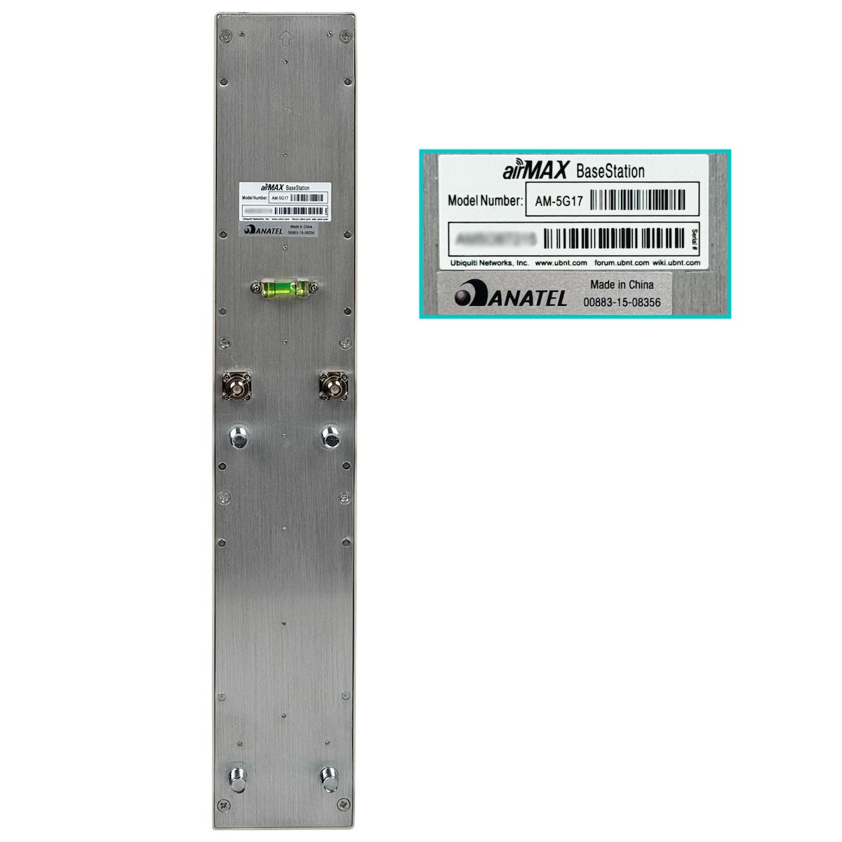 AM-5G17-90. Interfaz de usuario 17dBi 90º 5GHz 2-RPSMA 2x2 Antena de sector req-Rocket AIRMAX5G1790 UBIQUITI