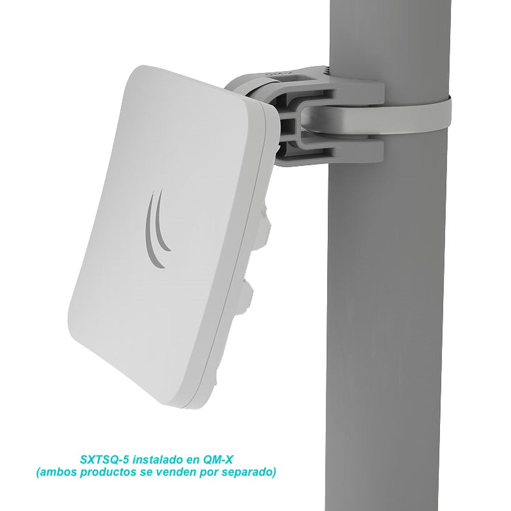 QM-X MIKROTIK Soporte de Fijación Vertical/Horizontal para Antena SXT en Mástil, Capacidad 2kg, Compatible con Tubo de 60/30mm, 2,5