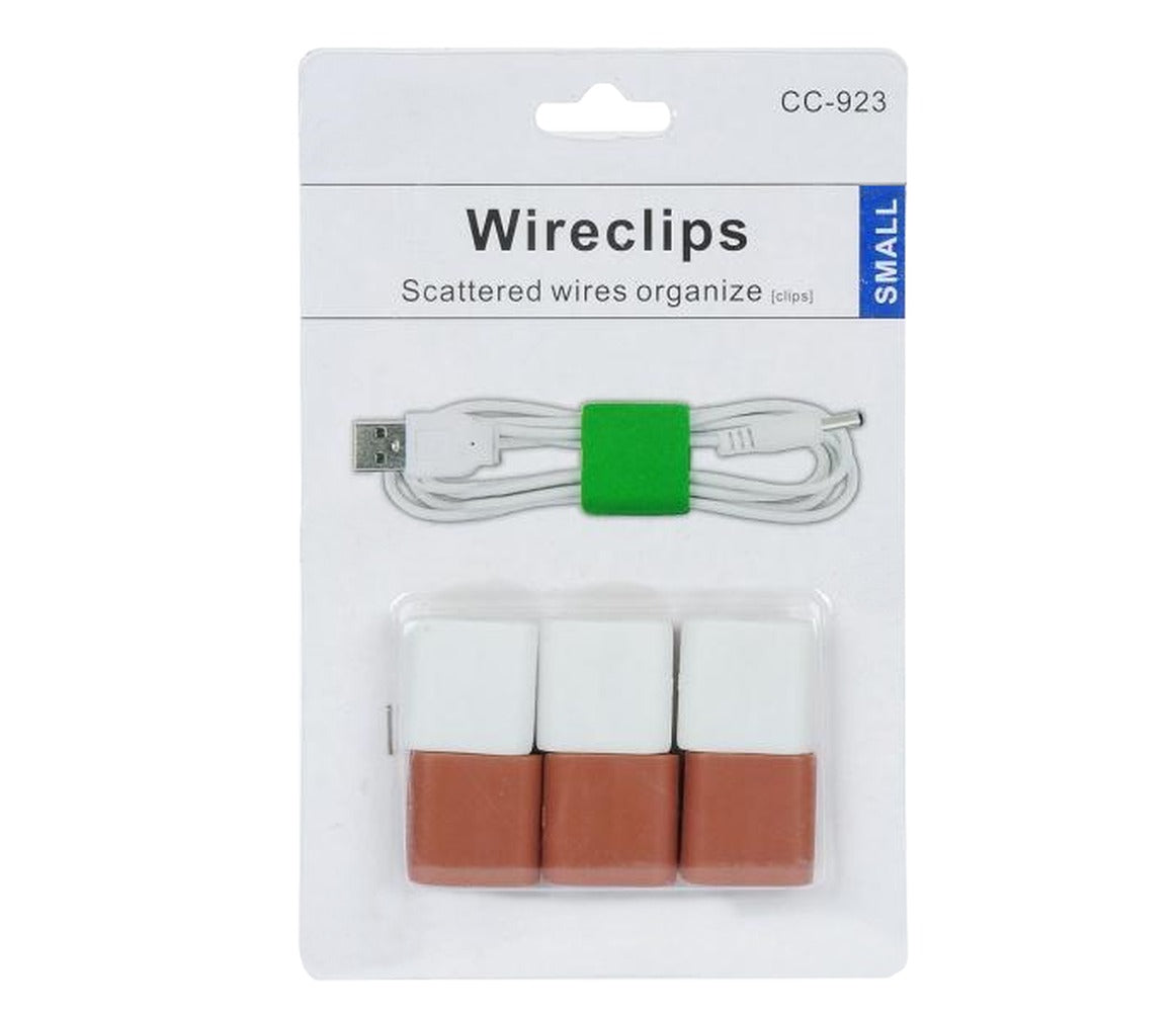 CLIP Paquete-4-Pinzas Organizadoras para Sujeción de Cables