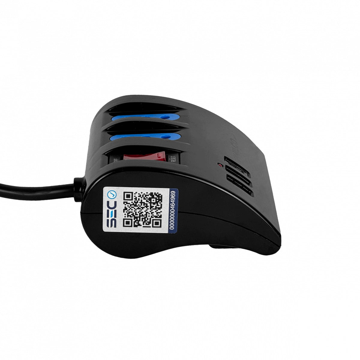 2044N PHILCO Negro Alargador 1,5mt 3-enchufes 2-USB5V 1-USB-C 15W 10A-250V
