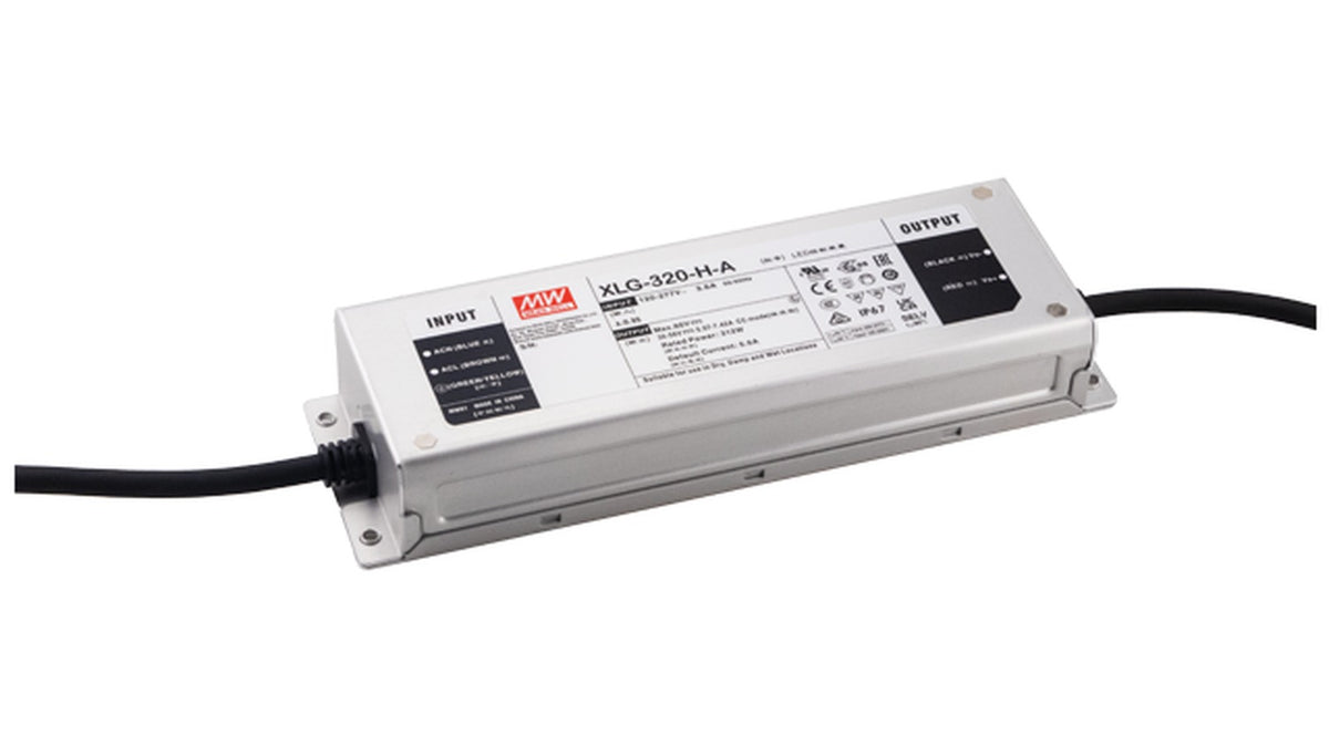 Driver LED metal de potencia PFC 320W XLG-320 - 2800mA - A - Ajuste Potenciómetro (Io)