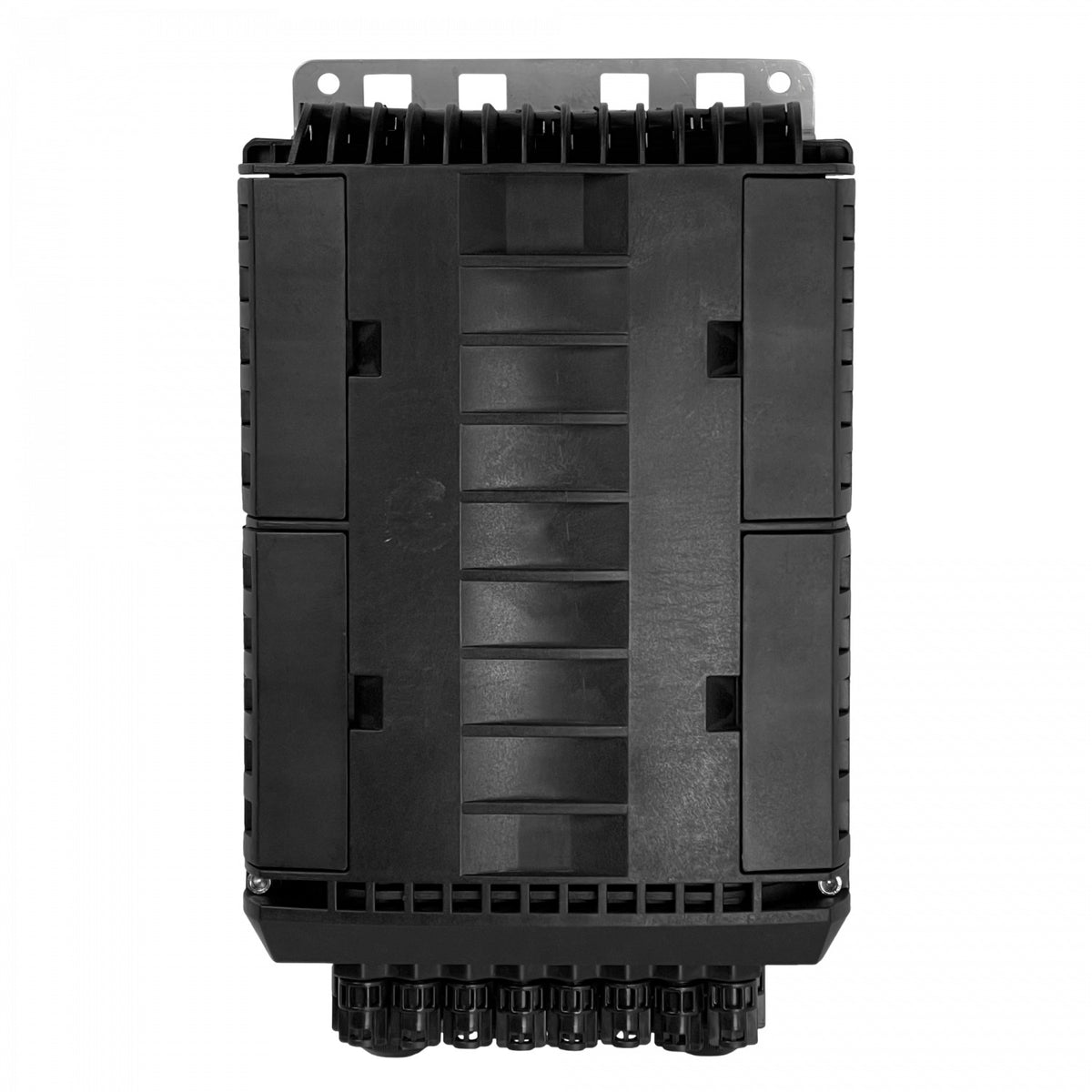 BOX-96N Caja de Empalme 4 Grandes 16 Pequeños 96 Fusiones 24 Coplas 38x24x130cm con Manga IP68