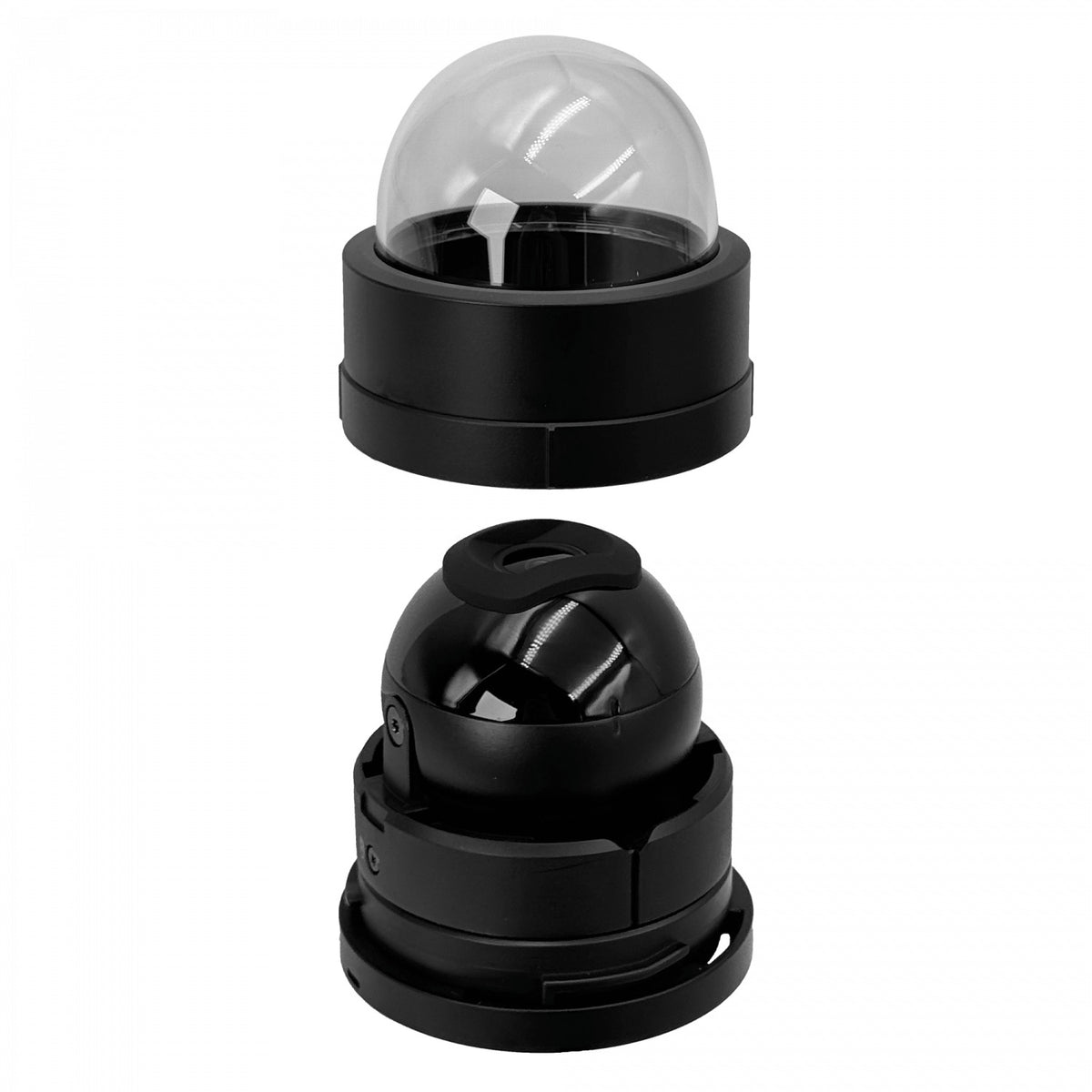 UVC-G5-DOME-ULTRA-B. Cámara IP tipo domo compacta de color negro, requiere PoE, resolución 2K, clasificación IK06, ángulo de visión vertical 55°, alcance infrarrojo de 20 m, marca Ubiquiti.