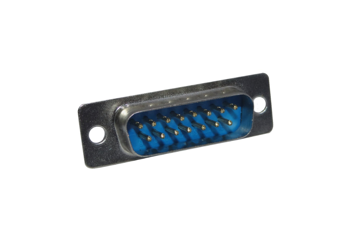 DB15-M Macho DA-15 DB15-Ancho(2-hileras) 39mm 15-pin Conector para Soldar sin/Cubierta