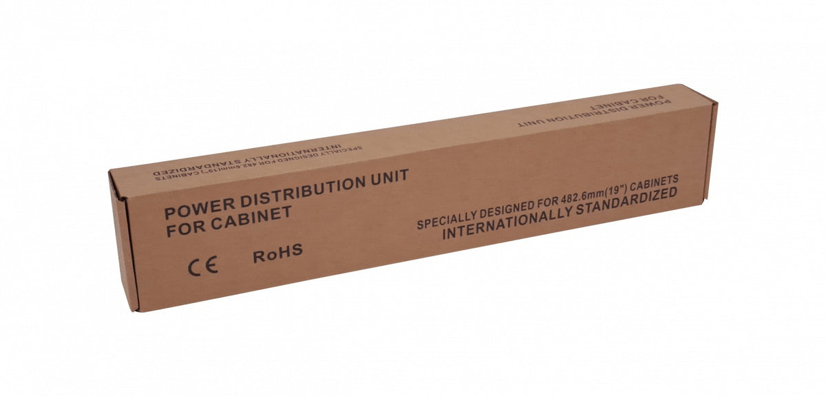 RG8-C13 Unidad de Distribución 8-Tomas-C13 Enchufe-Schuko-16A Rack-1U Interruptor Luminoso