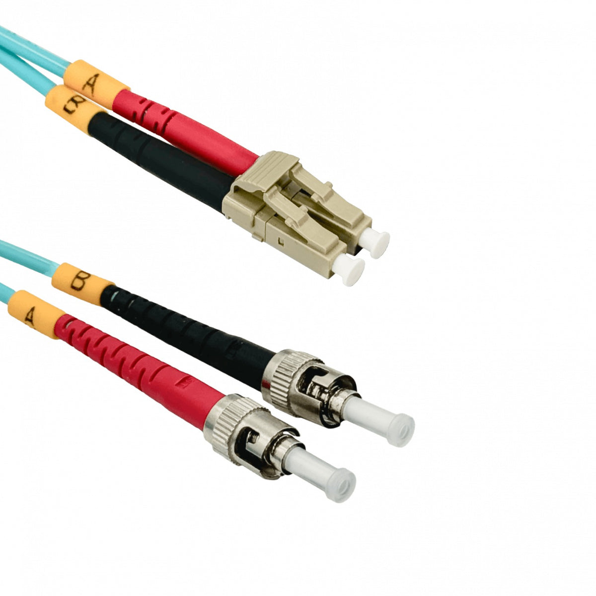 JF3LT5 Jumper de Fibra Óptica Duplex Multimodo OM3 LC-ST 5mt 3.0mm 50/125um