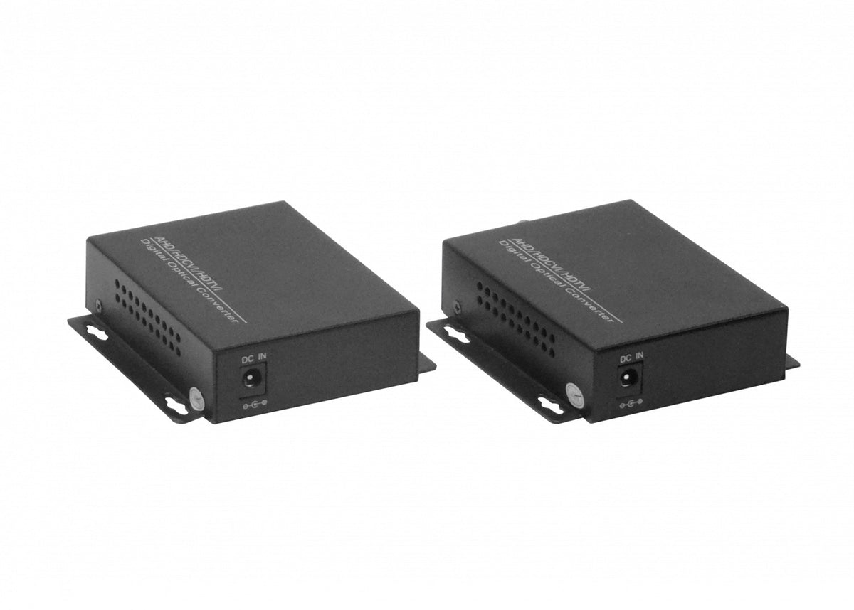 TV1-20KM Transmisor-Receptor 1-Canal 720p 960p Fibra Óptica Monomodo 20km para CCTV TVI con Conectores FC BNC-H y RS485 TX/RX