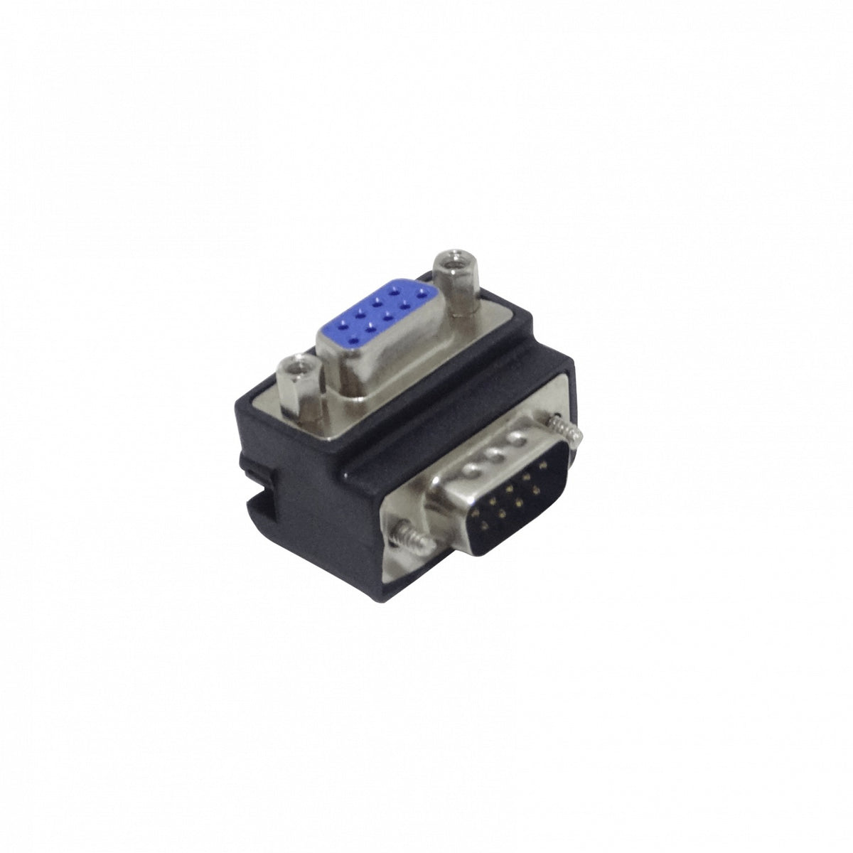 DB9-LU Adaptador Acodado Serial Macho-Hembra DB9 sin-Cable DE-09/HM Vertical-A