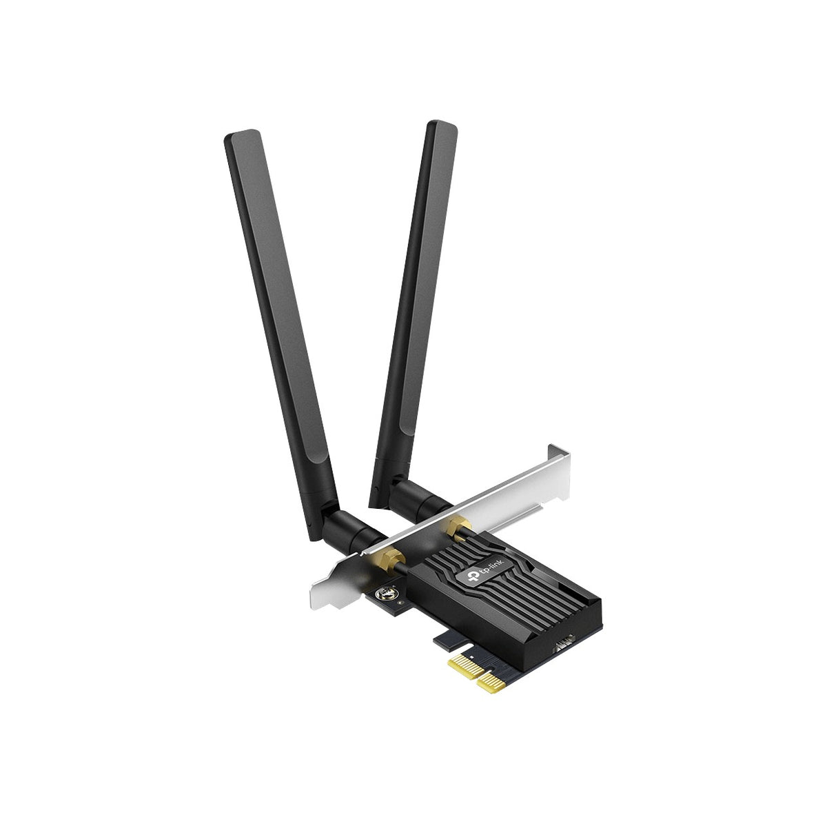 TX55E TP-LINK ADAPTADOR PCIe-x1 AX3000, DOBLE BANDA 2.4+5GHz, VELOCIDADES 574+2402mbps, 2 ANTENAS RPSMA, PERFILES ALTO Y BAJO
