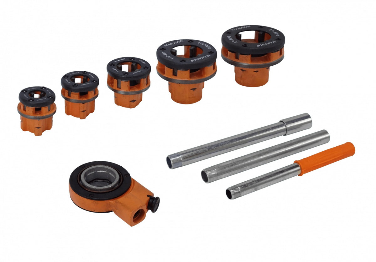 MK-0537 MAKAWA Terraja 1/2 a 2 Pulgadas Juego de Herramientas para Roscar Tubo EMT