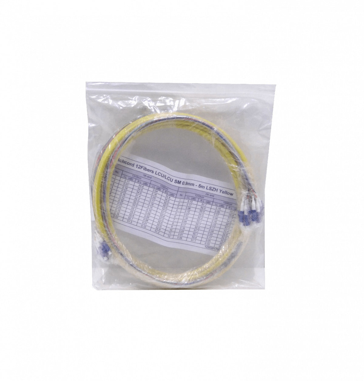 JFSL12L5 5mt 12xLC-LC MonoModo SM Interior Cable Troncal Puente 12-Fibras