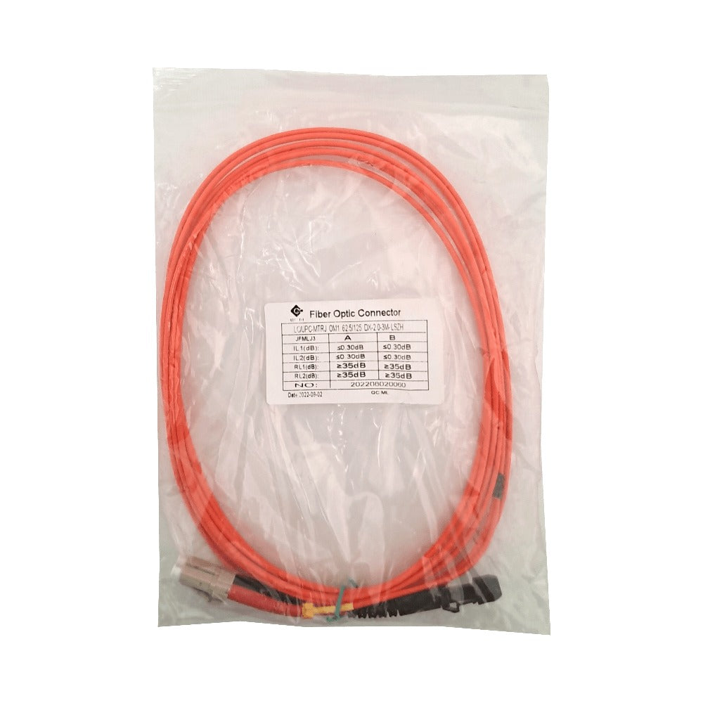 JFMLJ3 3m LC-MTRJ OM1 MultiModo MM Duplex Jumper Fibra 2.0mm 62.5/125um