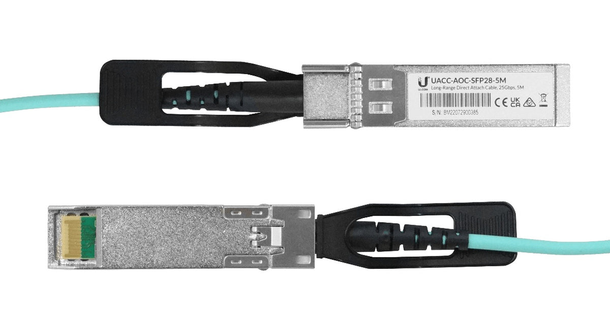 UA2-05. UI 5 metros SFP28-25Gbps Cable 3mm Fibra Multimodo Directa UACC-AOC-SFP28-5M UACC-AOC-SFP28-5M UBIQUITI