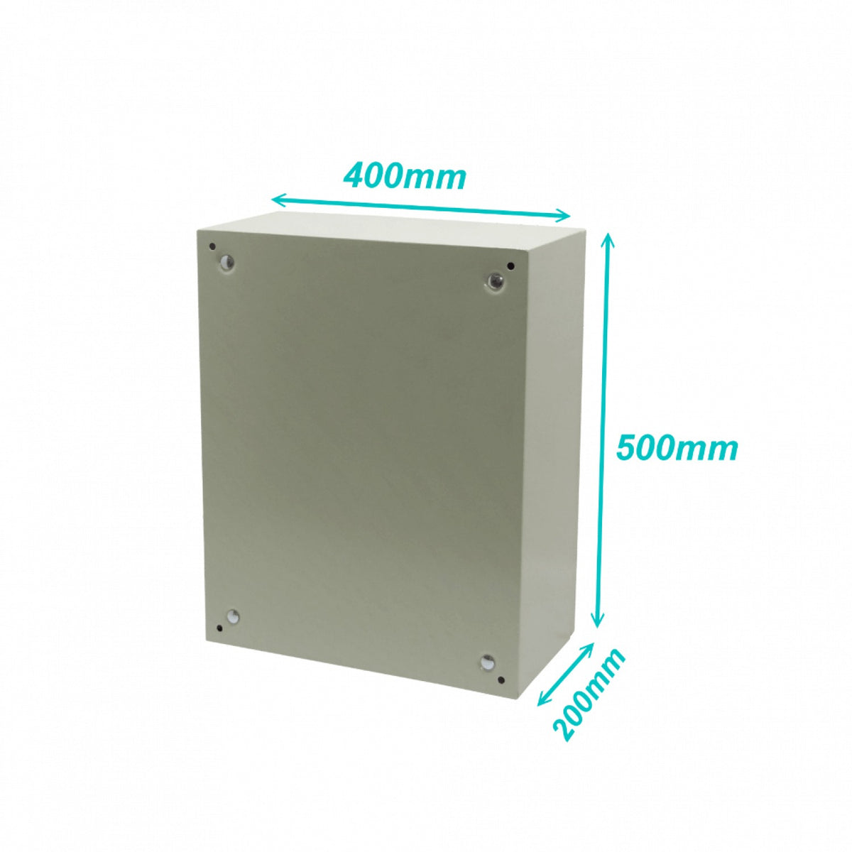 ST4-520 TIBOX 500x400x200mm 1-puerta-sin/Cerradura Caja Metálica IP66 Beige