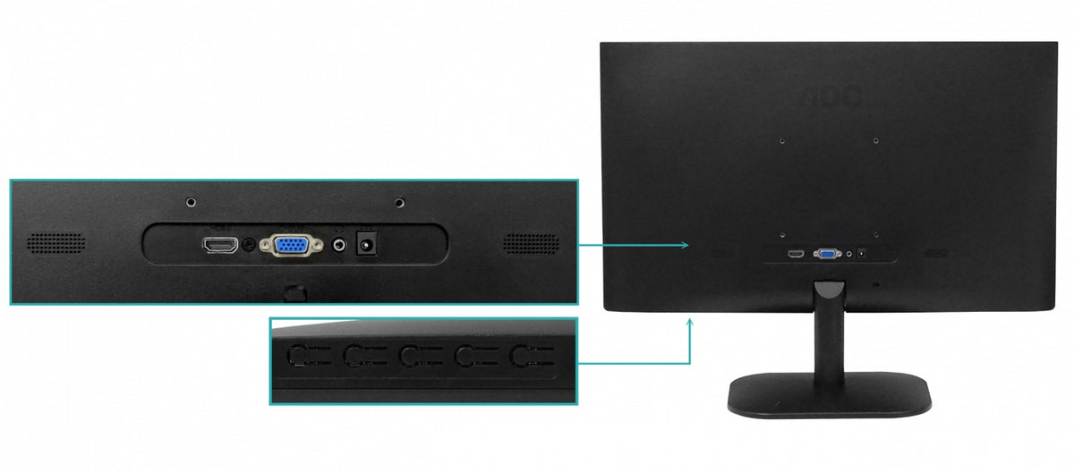 22B2. AOC 21,5-pulgadas 1920x1080p 75Hz HDMI/VGA 16:9 Monitor VA inc-19V/25W