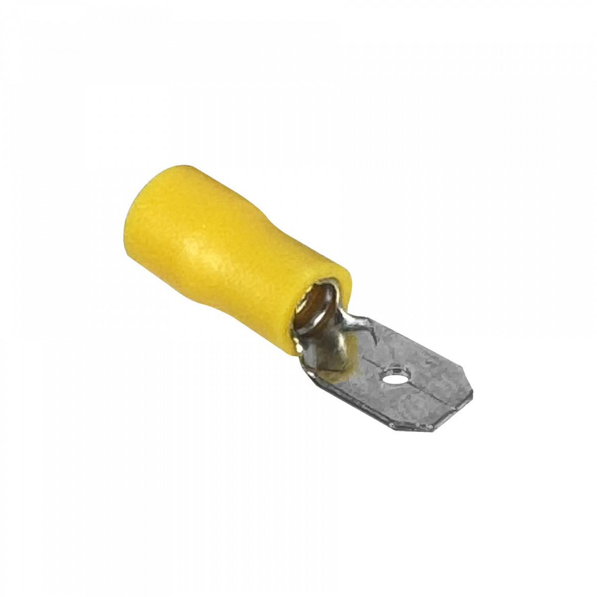 TFMM-68 6,35x0,8mm Amarillo Macho Semi-Aislado Faston 4-6mm2 50-un PVC
