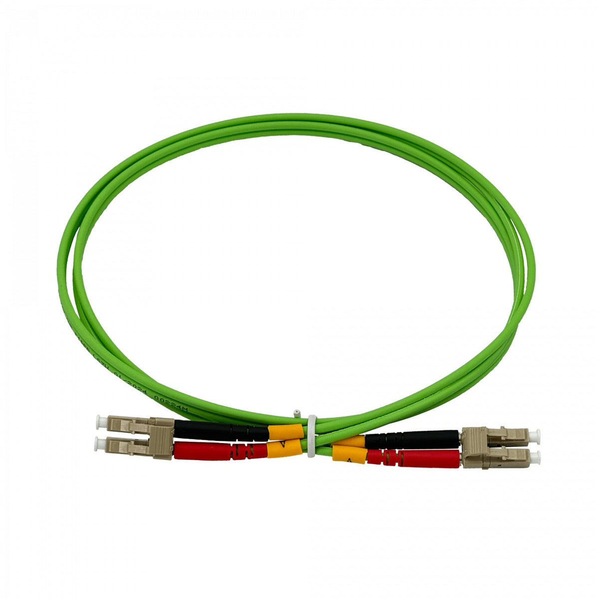 JF5LL1 Cable jumper de fibra óptica multimodo MM OM5 dúplex LC-LC de 1 metro, 50/125um, cubierta LSZH de 3.0mm