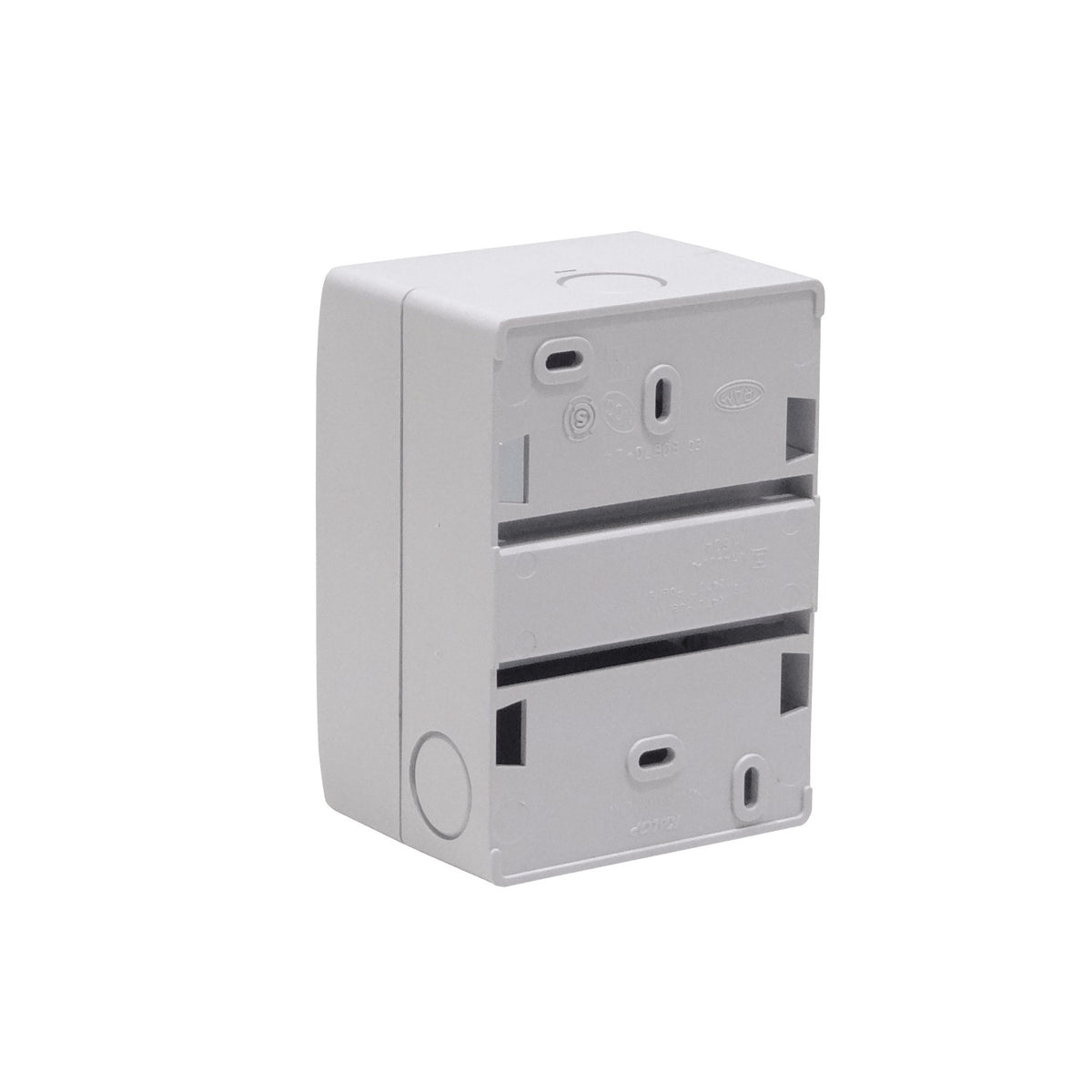 CAJA-DIN4T KALOP c/Tapa 54/72mm-Ancho Caja Plastica p/Automaticos RielDin-Plastic