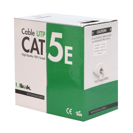 CBU-UG3H. ENLACE 100-C UTP MONOFILAR 4-PARES CCA ALEACIÓN CAJA 300 METROS SIM-CAT5E GRIS