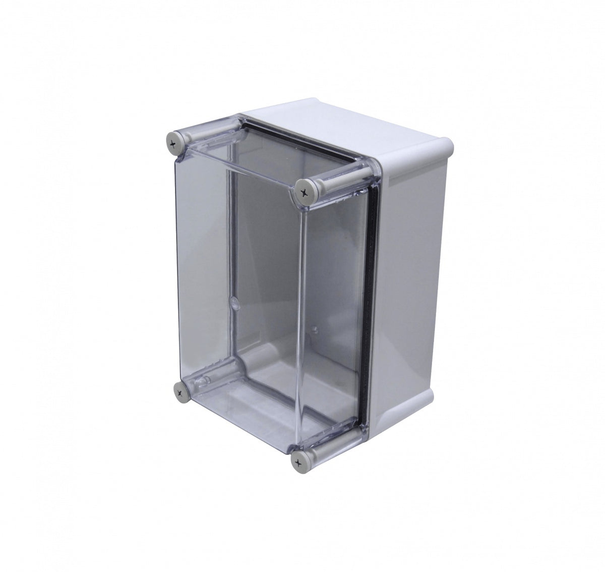 TJ-AT-2819-1 TIBOX 280x190x180mm Caja ABS IP66 Cubierta Transparente con Placa de Aluminio