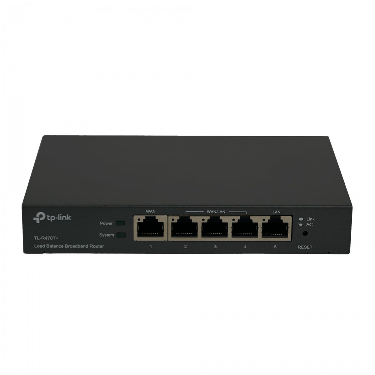 TL-R470T+ Router TP-LINK 1 Puerto 10/100 1 WAN 3 WAN/LAN Balanceo de Carga Alimentación 100-240VAC Sin Soporte para Rack