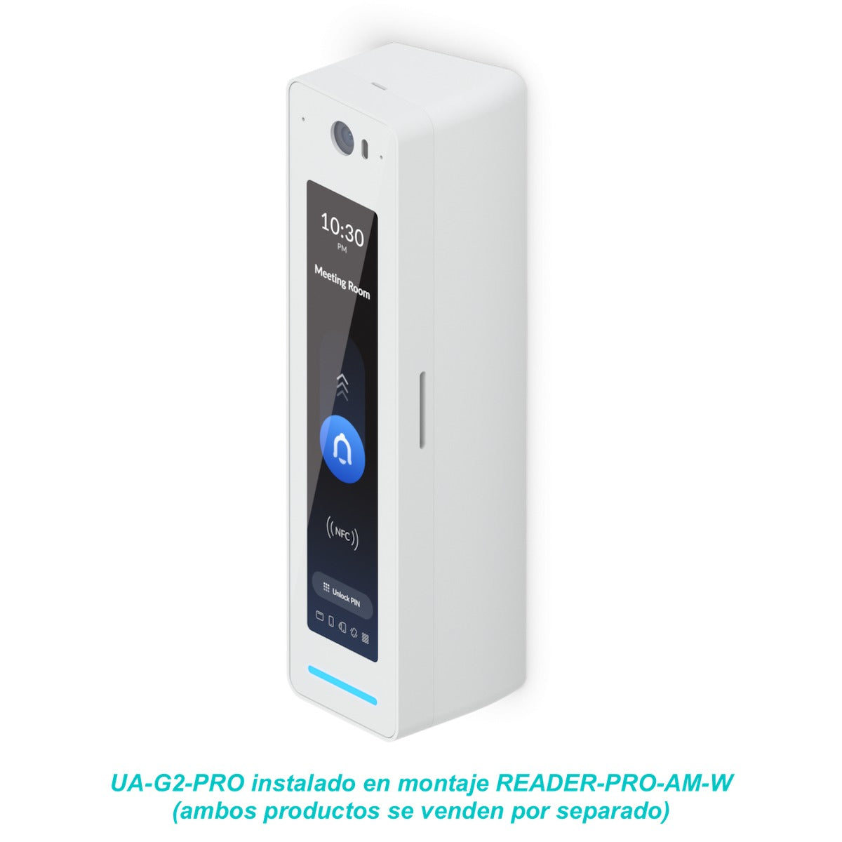 READER-AM-W. Interfaz de usuario en color blanco, soporte de instalación con inclinación de 20 grados para UA-G2-PRO, UACC-READER-PRO-AM-W, UBIQUITI.