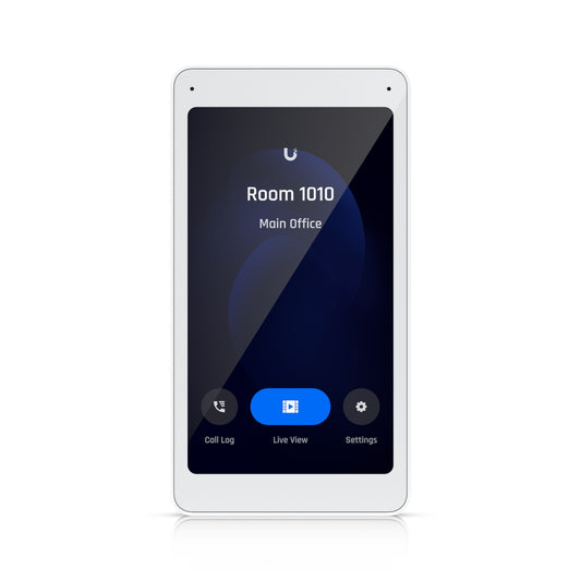 UA-INTERCOM-VIEWER. UI 1 unidad de videoportero multitáctil para 1-100, requiere PoE, UniFi-Access UBIQUITI