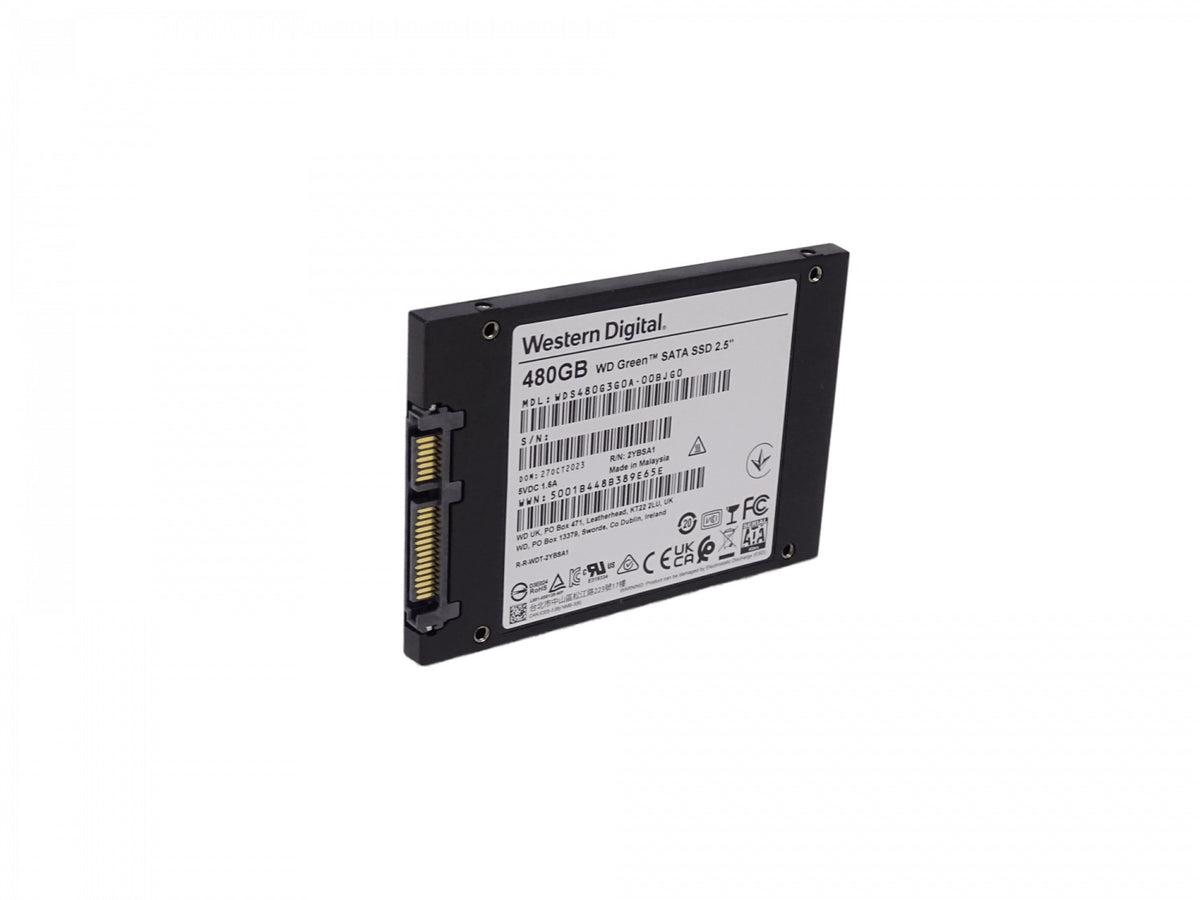 SSD480. Unidad almacenamiento WESTERNDIGITAL 480GB velocidad transferencia 545-520mb/s Sata3 2.5 7mm disco estado sólido WDS480G3G0A