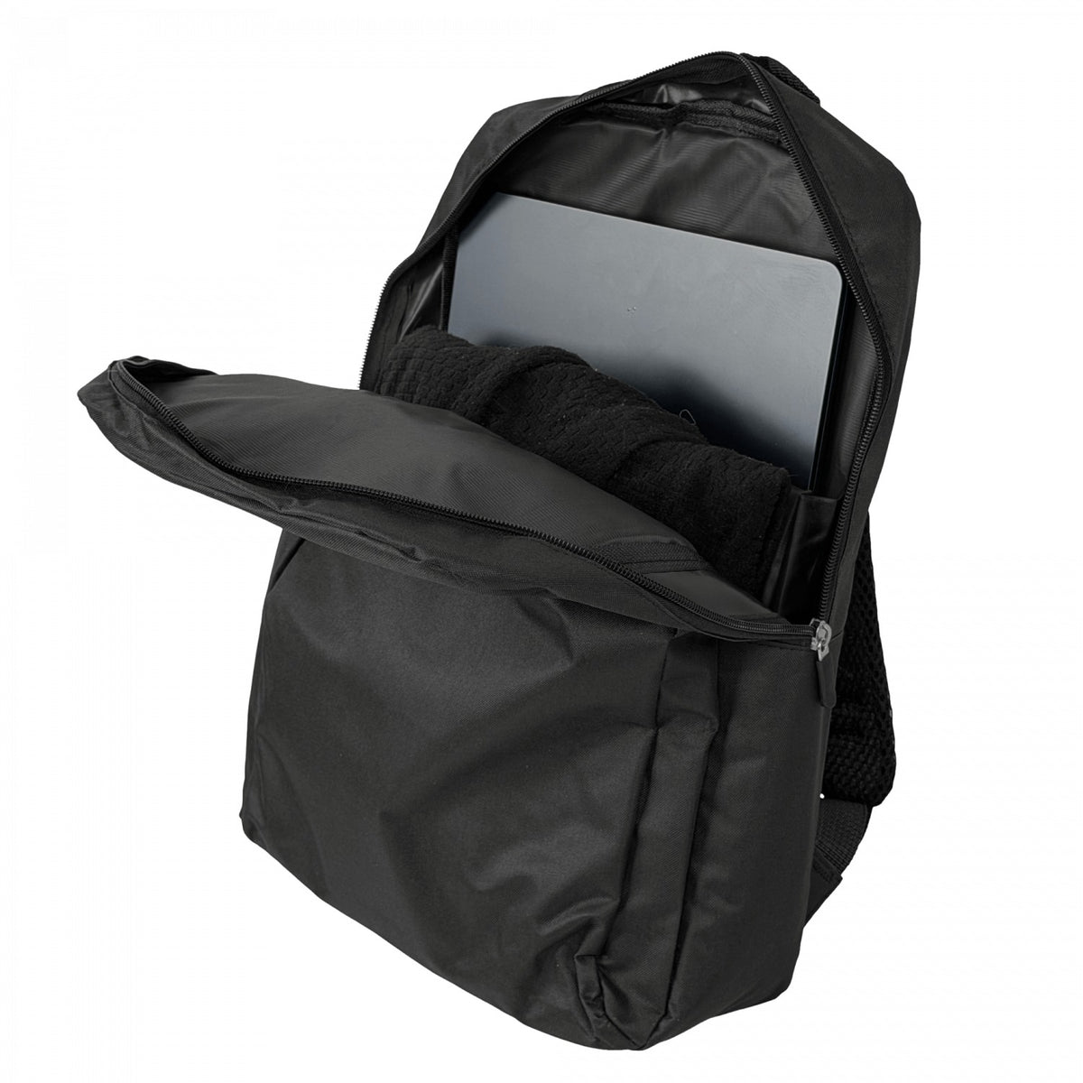 MOCHILO Mochila Negra Notebook 16-plug 33x40cm