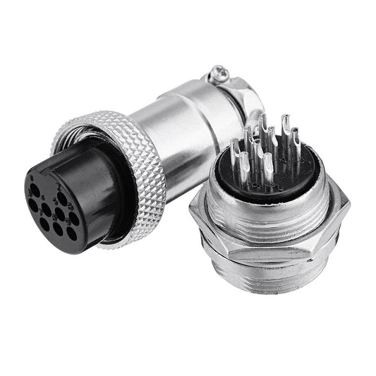 Conector Enchufe Hembra Macho 9 Pines GX20-9 (pack 2 und)