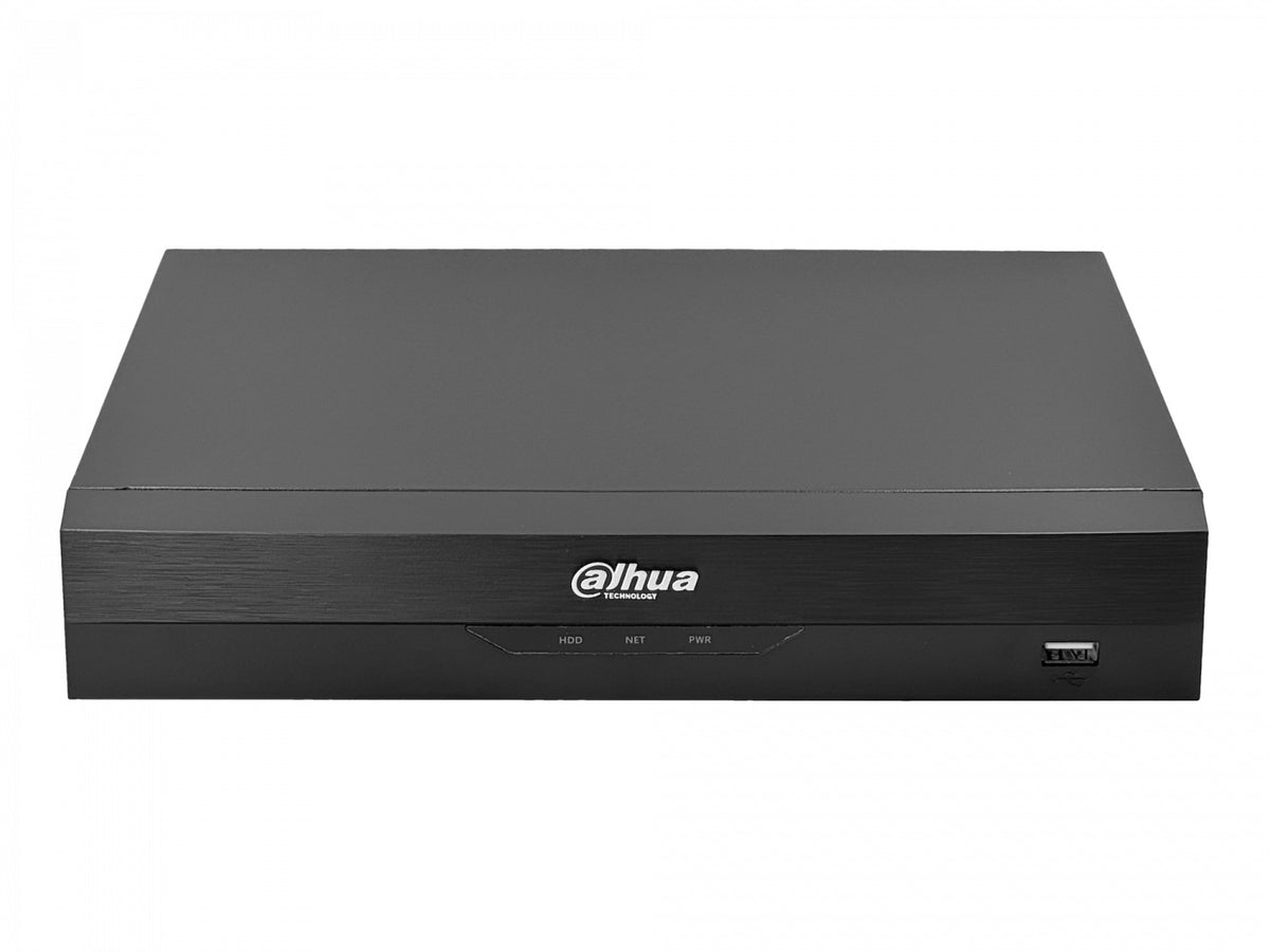 5104-IP DAHUA Grabador IP 4 Canales 5MP Salidas HDMI VGA USB 2 Entradas Audio RCA 1 Disco SATA hasta 16TB WizSense XVR5104HS