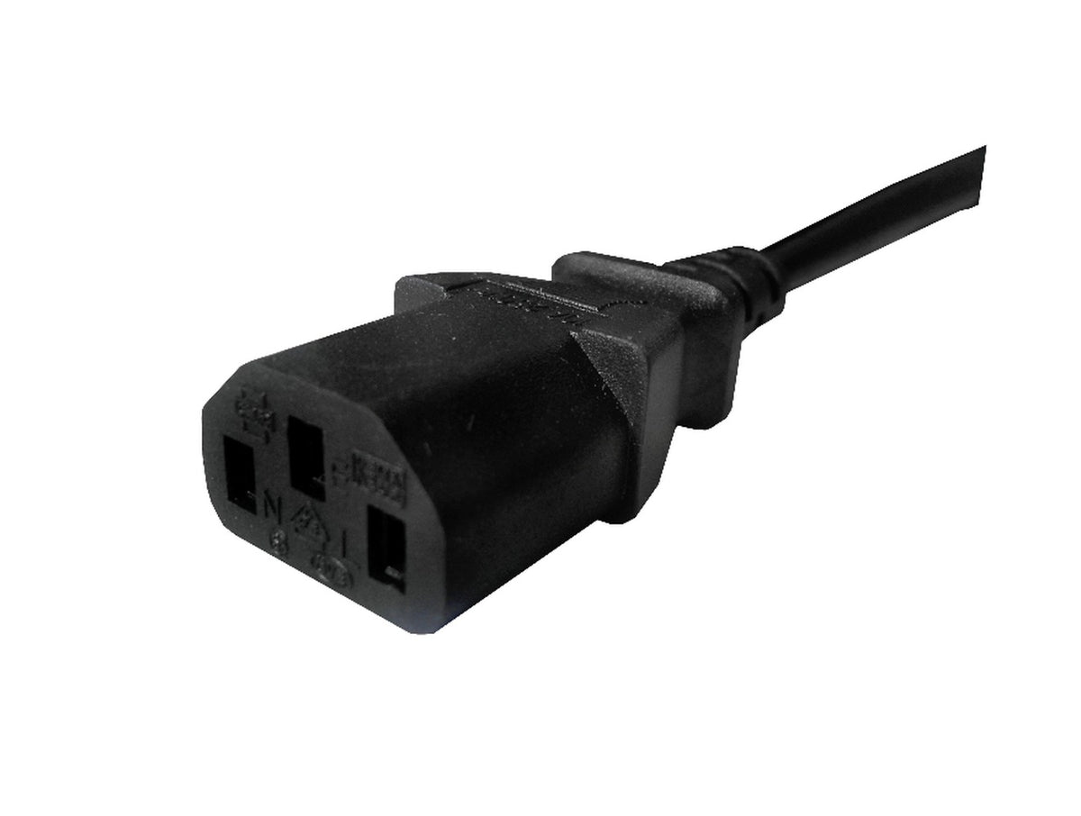 CMMC1 Cable de Alimentación Negro 3x1mm² 10A Macho 2200-10A C13 a Hembra MAGIC de 1,5 metros