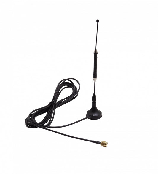 4G-10DBI Antena Omnidireccional 10dBi 700-2700MHz Conector SMA Macho Base Magnética Cable 3m Largo Total 18cm