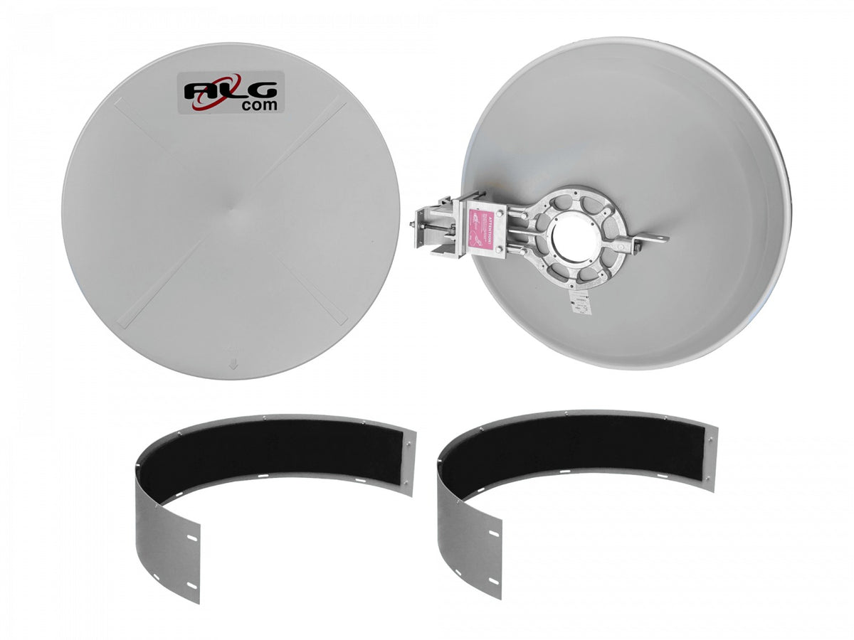 UHP-37 ALGCOM ISO+RAD 11GHz 0,6m 37dBi 10,0-11,7GHz 3º 2x2 2-RPSMA-H Antena