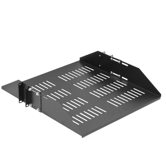RB2-CA5VL LINKMADE 2U Bandeja Central Perforada Regulable Negra 60cm