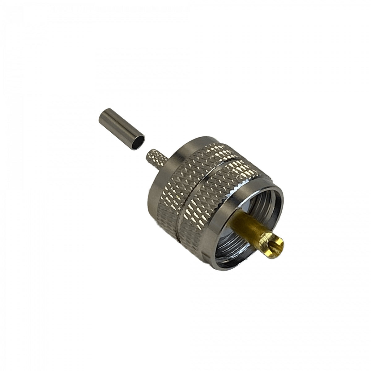 UM1C. UHF Macho RG316 Conector Coaxial para Crimpar CA100 RG174